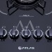 FOGAO 5B ATLAS COOKTOP AGILE UP GLASS PRETO