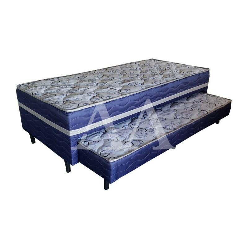 CAMA BOX D28 88X188X43 TOPAZIO C/AUXILIAR  BRILHANTE