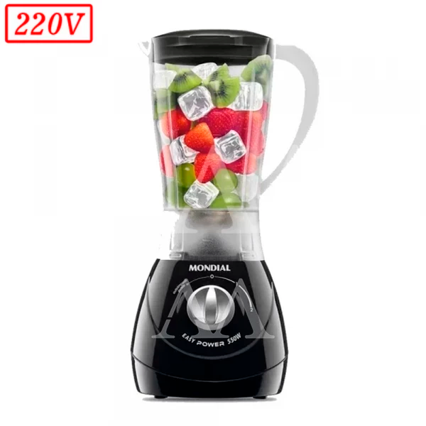 LIQUIDIFICADOR MONDIAL L550B 2 VEL 220V PRETO